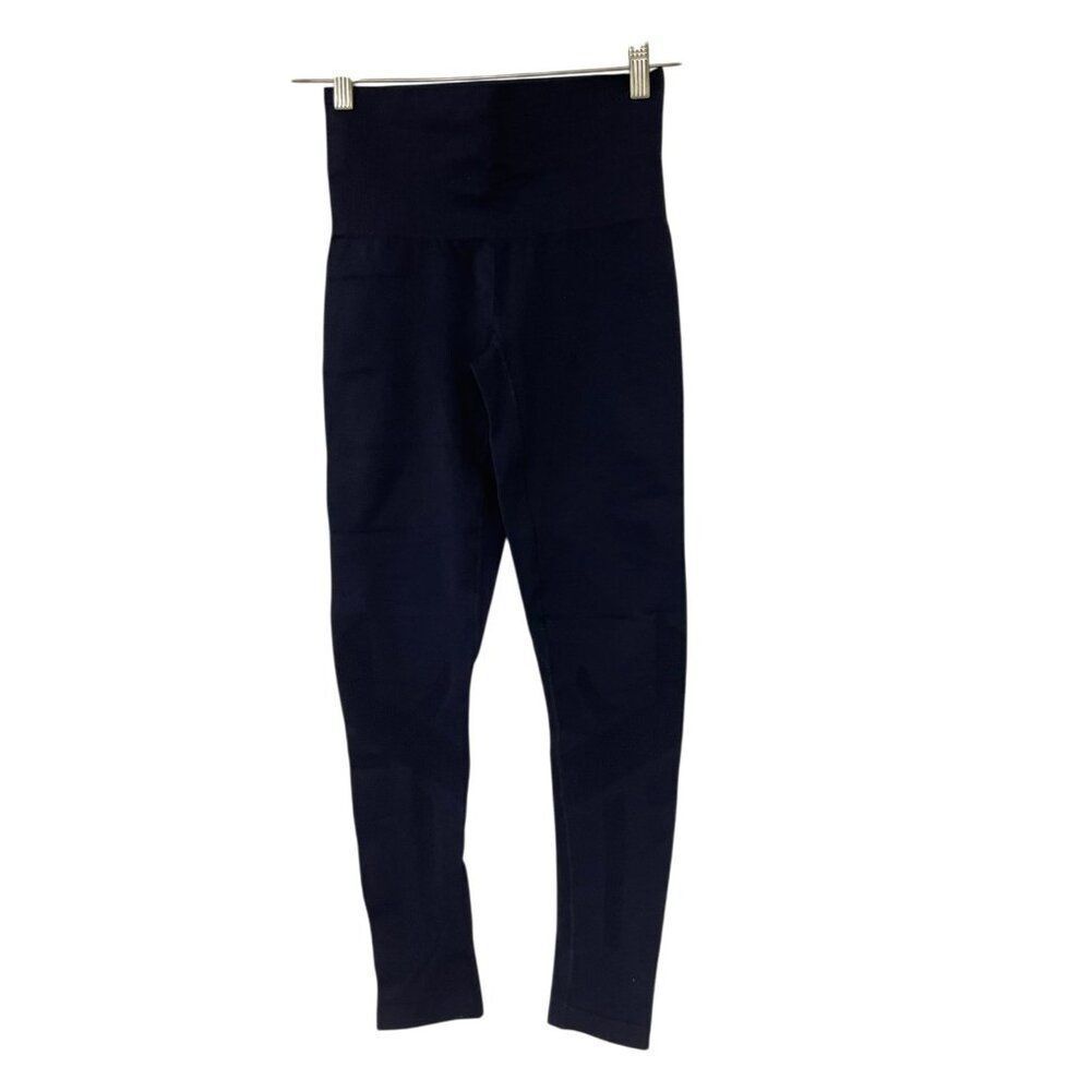 LNDR Womens Leggings XS S Navy Blue High Waisted Yoga Pants Activewear